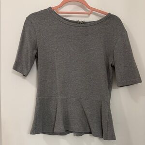 Gray Women's Peplum Top